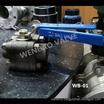 Three Piece High Pressure Carbon Steel A105 Ball Valve